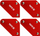 Set kuadratë magnetikë për saldim Yato YT-08677, 4 copë