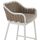 Stool bar alumini HM5862.02, 50x51x103cm, litar sintetik, i bardhë me bezhë