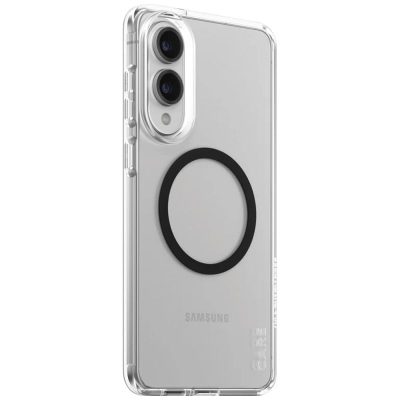 Капак за телефон PanzerGlass CARE Urban Combat, за Samsung Galaxy S25 Edge, компатибилен со Qi, проѕирен со црни детали