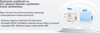Display Milesight IoT DS3604-868M, E-ink 4.2", NFC, i zi
