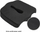 Jastëk për ulje Office MFP-4540, memory foam, bazë kundër rrëshqitjes, i zi
