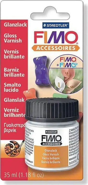 Llak uji për FIMO Staedtler FIMO, 3oz, me shkëlqim, transparent