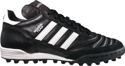 Këpucë futbolli adidas Mundial Team TF 019228, për bar sintetik, lëkurë natyrale, të zeza me të bardha