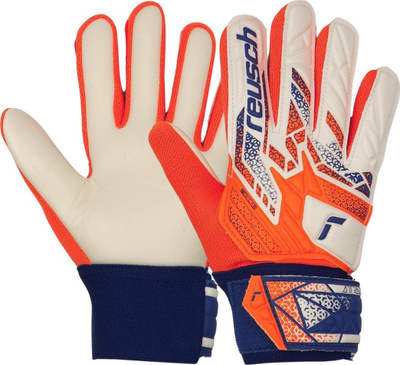 Голмански ракавици Reusch Attrakt Starter Solid Jr, деца, синтетички латекс, бели