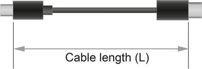 Kabllo DisplayPort Delock 85658, 1m, 8K, i zi