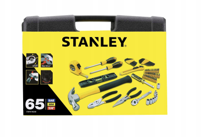 Set veglash Stanley STMT0-94248, 65 copë, në kuti, i verdhë
