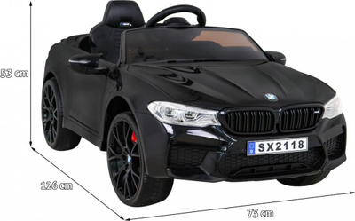 Makinë elektrike për fëmijë BMW Drift M5, 12V, me telekomandë, e bardhë
