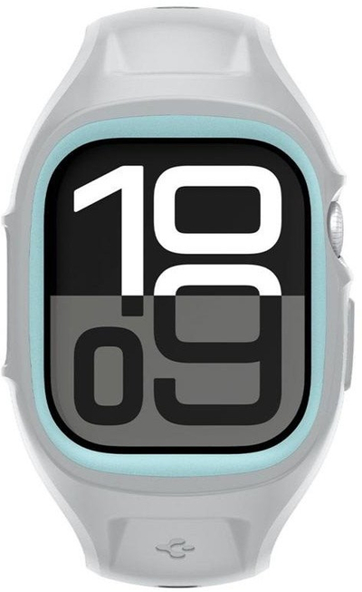 Rrip mbrojtës për orë inteligjente Spigen Liquid Air Pro, për Apple Watch 10 46mm, silikon, gri