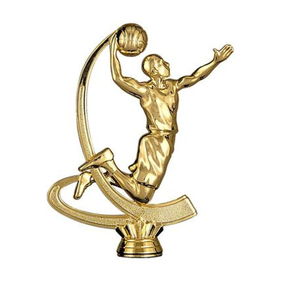 Figurinë basketbolli Tryumf F227/G, plastike, 15 cm, ngjyrë e artë