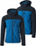 Xhaketë softshell për meshkuj Hi-Tec Man's, kapuç, kundër erës, blu e zezë