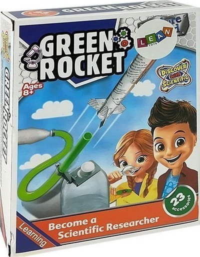Set edukativ për raketë me ajër të kompresuar DIY, plastikë, për kalamaj 8+