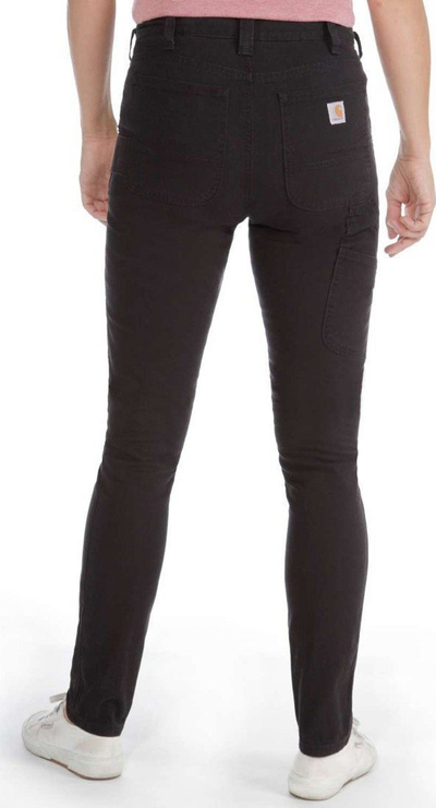 Pantallona Carhartt Crawford Slim-Fit, për femra, tekstil, të zeza, përmasa 10