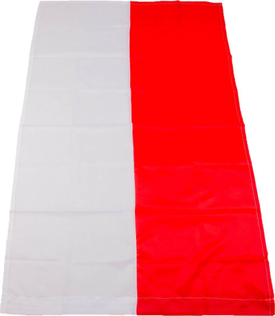 Xhaketë për tifoz 120x80 cm, e kuqe/bardhë