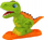 Set plasteline Leantoys Dinosaur Play Dough, forma dinosaurësh, shumëngjyrësh