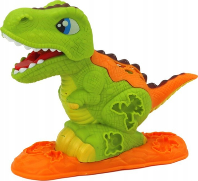 Set plasteline Leantoys Dinosaur Play Dough, forma dinosaurësh, shumëngjyrësh