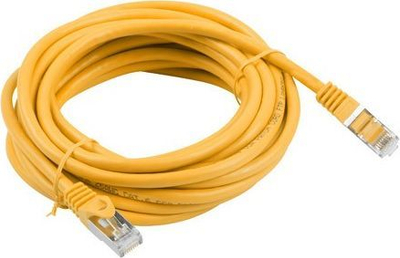 Kabllo patchcord Lanberg (PCF6-10CC-1000-Y), Cat 6, FTP, 10 m, e portokalltë