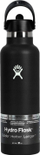Shishe uji Hydro Flask Standard Mouth, 621 ml, kapak Flex Straw, e zezë