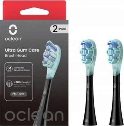 Kokë furçe elektrike Oclean Ultra Gum Care UG02, set 2 copë, e zezë