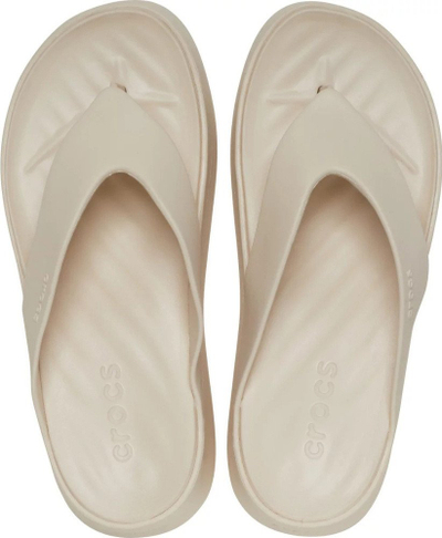 Sanda plazhi Crocs Getaway Platform Flip Flop W 209410-6UR, platformë, e bezhë