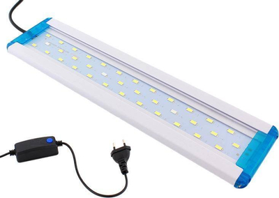 Dritë LED për akuarium 8W, shirit 29–40cm, dritë e bardhë