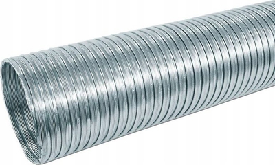 Gyp fleksibël alumini Aluminum Duct 130 mm, 3 m, argjend