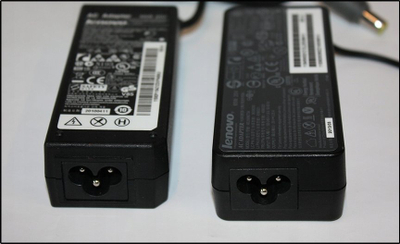 Adapter karikues Lenovo AC 65W, lidhje rrethore, i zi