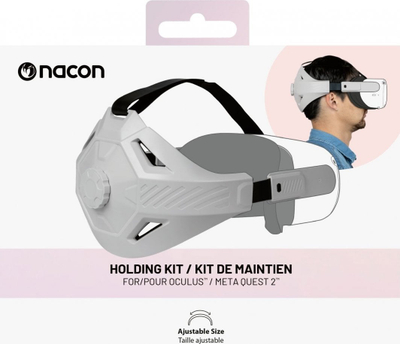 Aksesor për VR Nacon Holding Kit, për Oculus Meta Quest 2, madhësi e rregullueshme, i bardhë