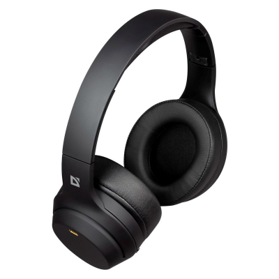 Kufje Defender Headphones 63690, me kabllo, mini jack 3.5mm, të zeza