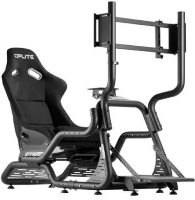 Kokpit garash Oplite GTR S8 Infinity, skelet çeliku, i rregullueshëm, i zi