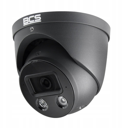 Kamerë IP dome BCS BCS-L-EIP55FCR3L3-Ai1-G, 5MP, NightColor dhe WDR 120dB, e bardhë