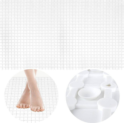 Tapet antirrëshqitës Bathroom Solutions, 69 x 39 cm, material termoplastik, i bardhë