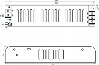 Furnizim energjie Adler ADLS-80-24, 24VDC, switching, gri