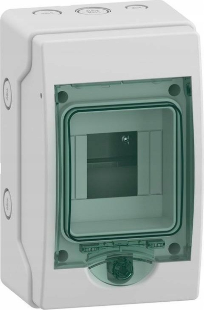 Kasetë elektrike Schneider Electric Kaedra Enclosure, montim në mur, derë transparente, e bardhë