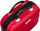 Kofertë kozmetike Peterson Travel Case, plastike ABS, me rrip për valixhe, e kuqe