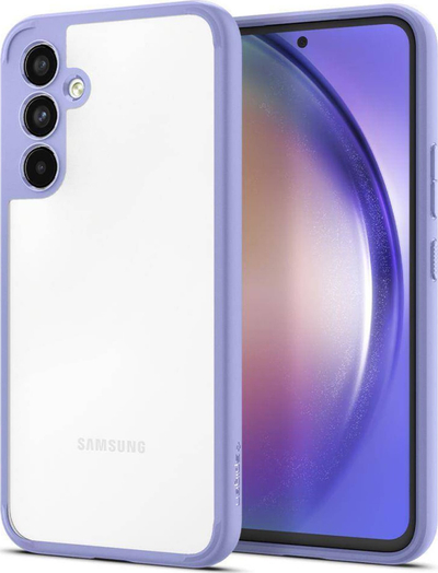 Mbulesë telefoni Spigen Ultra Hybrid për Samsung Galaxy A54 5G, transparente, kornizë TPU, vjollcë