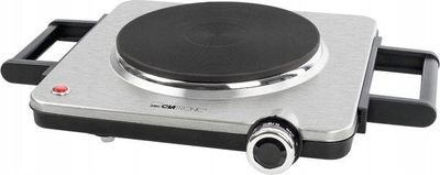 Plitë elektrike Clatronic EKP 3788, 1500W, 18cm, çelik inox argjendtë