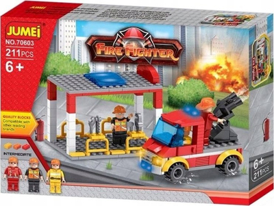 Lodër blloqe ndërtimi Jumei Fire Fighter 70603, 211 pjesë, 6+, shumëngjyrëshe