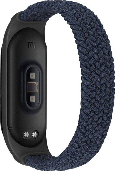 Ремче Tech-Protect Loop за успешност Xiaomi Mi Smart Band 5 6 6 NFC, најлон еластично M, јаглен