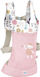 Mbajtëse barku për kukulla Baby Born Baby Carrier Seat Flowers, për kukulla 36 cm dhe 43 cm, rozë me lule