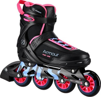 Patina inline Nils Extreme Armour NA22151, nr. 39, ABEC 7, e zezë me rozë