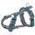 Set qafore dhe zinxhir për qen Trixie Premium Trekking, 36 44 cm, 1.5 cm, blu petrol gri grafit