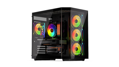 Kuti kompjuterike Krux Empero, MIDI Tower, 4x 120mm ARGB, e zezë