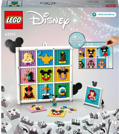 Set LEGO® Disney 43221 100 years of popular Disney animated characters, 1022 pjesë