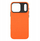 Kllapë telefoni YAXO Leather Gear Slim për iPhone 17 Pro Max, MagSafe, lëkurë eko, portokalli
