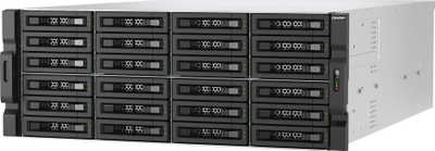 Kabinë magazinimi QNAP TL-R2400PES-RP, 24 slote SATA HDD SSD, PCIe, e zezë