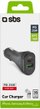 Karikues makine SBS TECRPD25W, 25W, USB-A dhe USB-C, Power Delivery, i zi