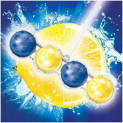 Закачалка за тоалет Bref Power Aktiv Lemon, мирис на лимон, 50 g