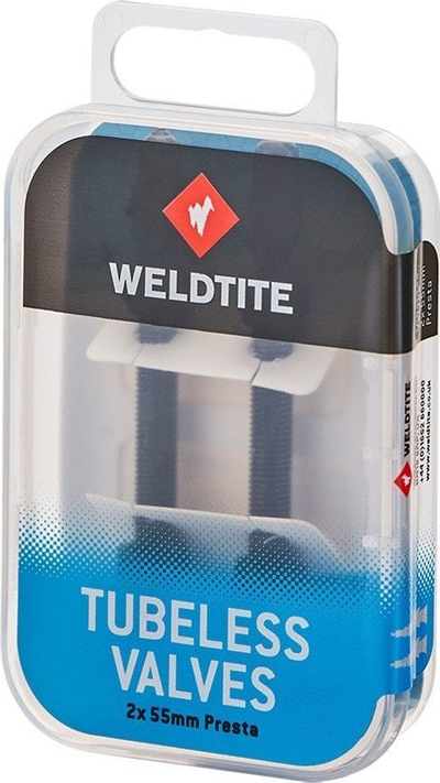 Set valvula Weldtite, Presta 55mm, 2 copë, të zeza