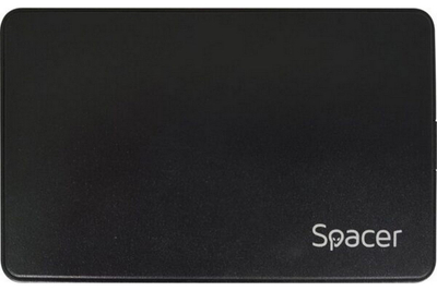Rakun i jashtëm për HDD SSD 2.5" Spacer SPR-25612, USB 3.0, këllëf mbrojtës, i zi