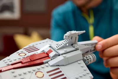 Set ndërtimi LEGO Star Wars 75404 Acclamator-Class Assault Ship, model koleksionist, për të rritur, shumëngjyrësh